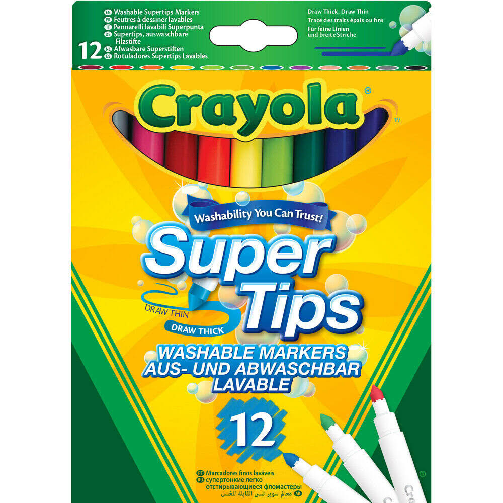 Crayola Supertips Washable Markers - 12pk