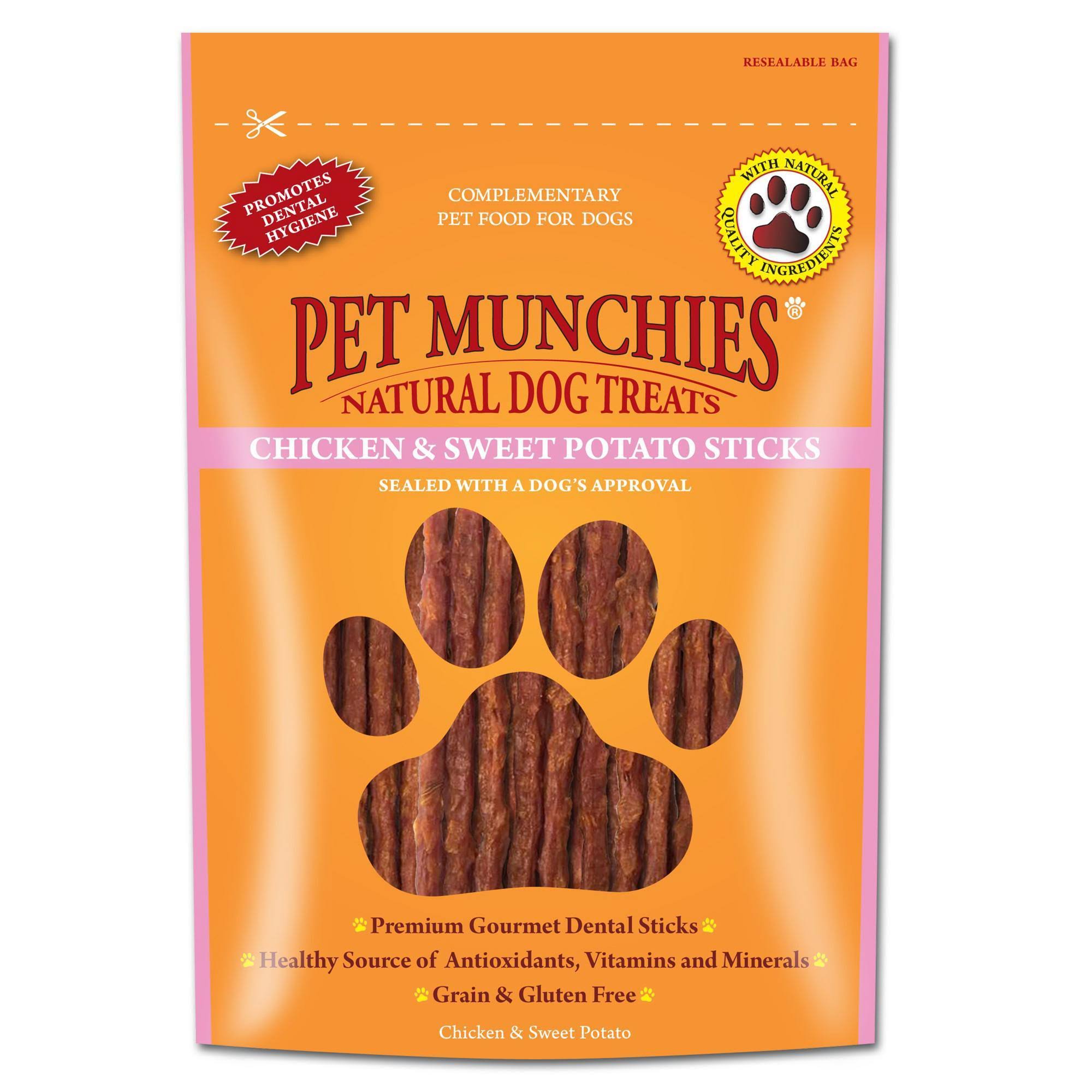 Pet Munchies Chicken & Sweet Potato Sticks Dog Treats - 90g