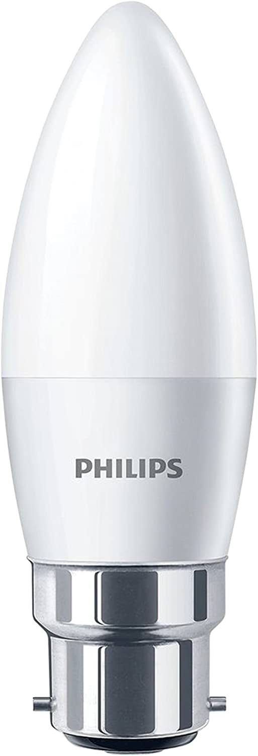 Philips LED B22 Bayonet Cap Candle Light Bulb - Warm White, 4W, 230V