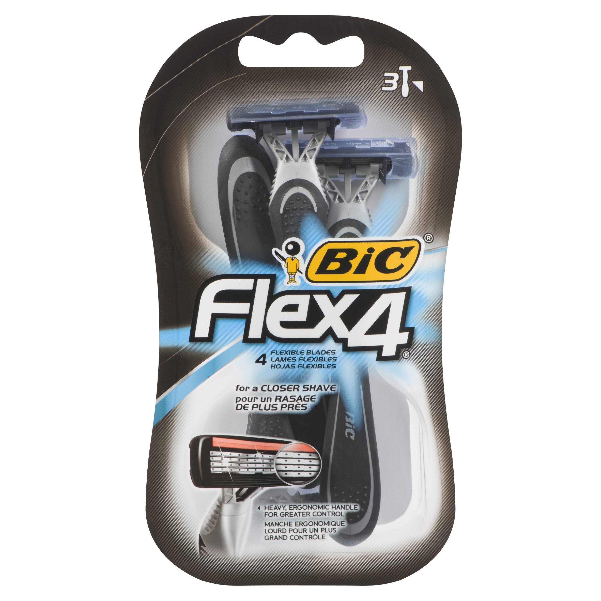 BIC Flex 4 Disposable Men's Razor - 3ct