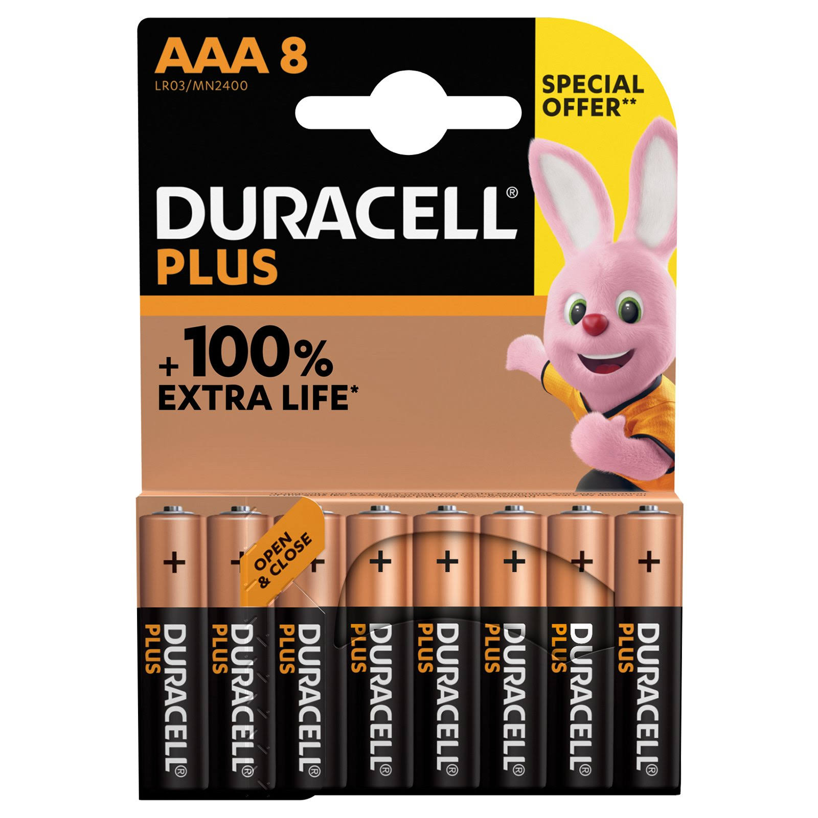 Duracell Plus AAA 8 Pack