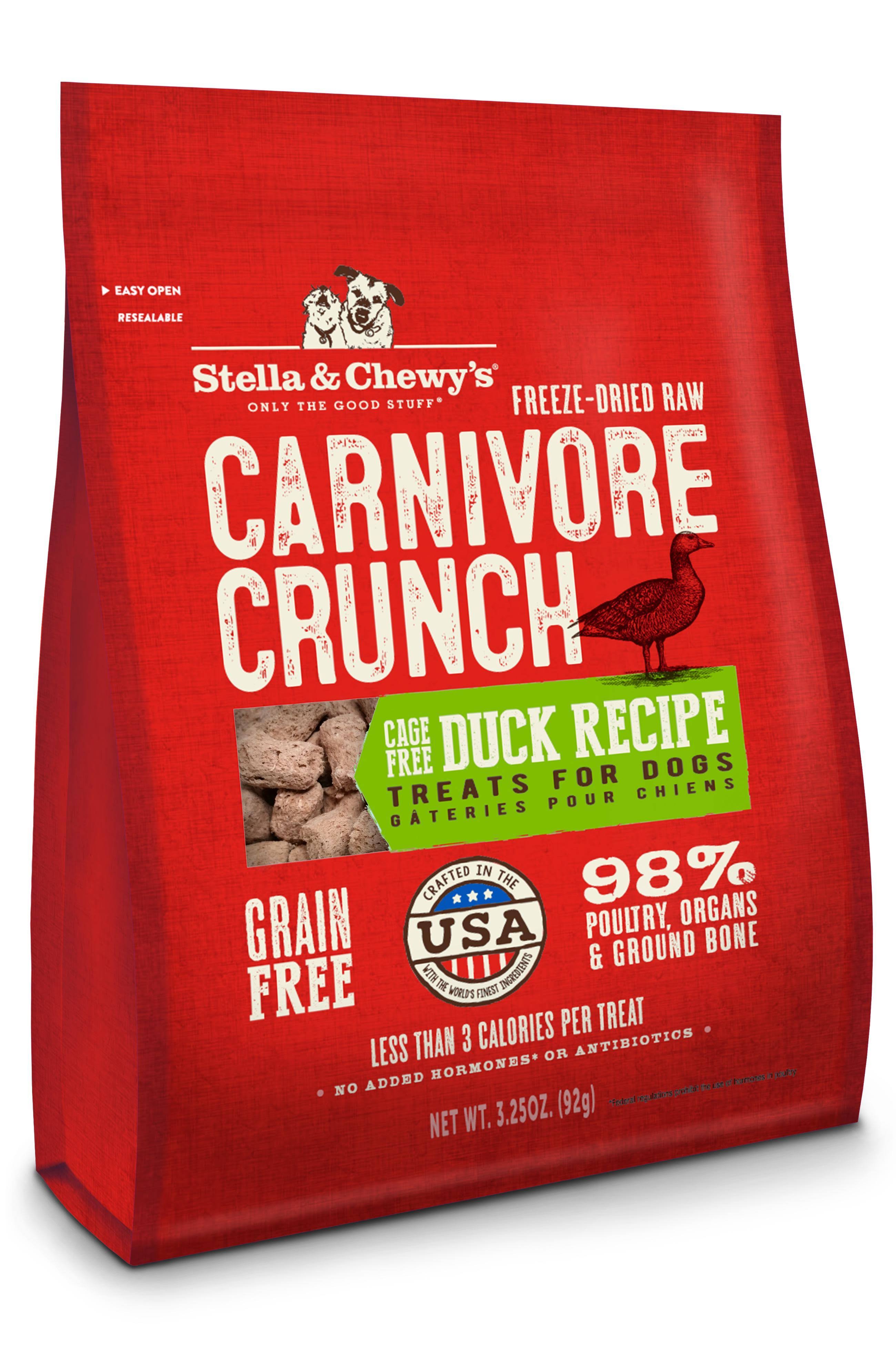 Stella & Chewy's Carnivore Crunch Dog Treats - Duck Recipe