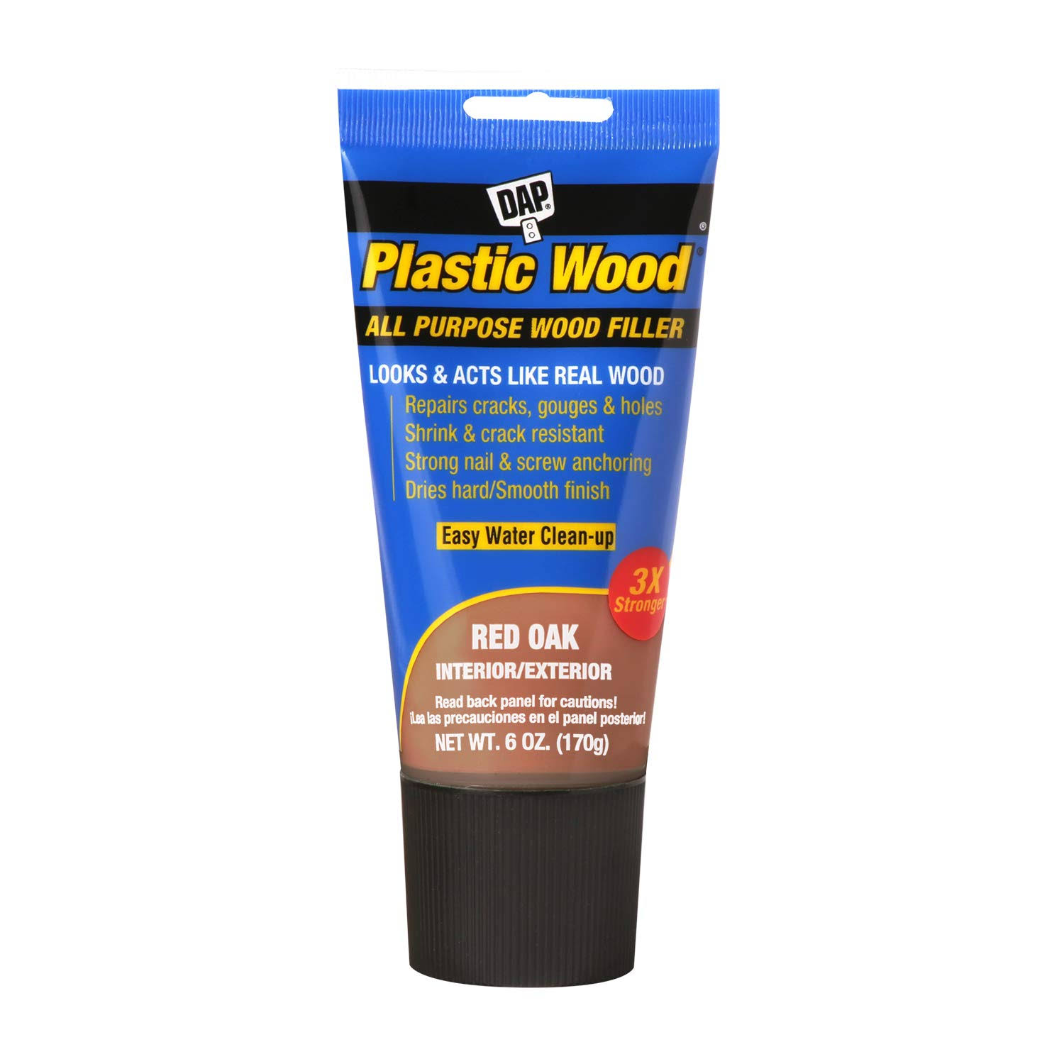 Dap 00583 Plastic Wood All Purpose Wood Filler - Red Oak, 6oz