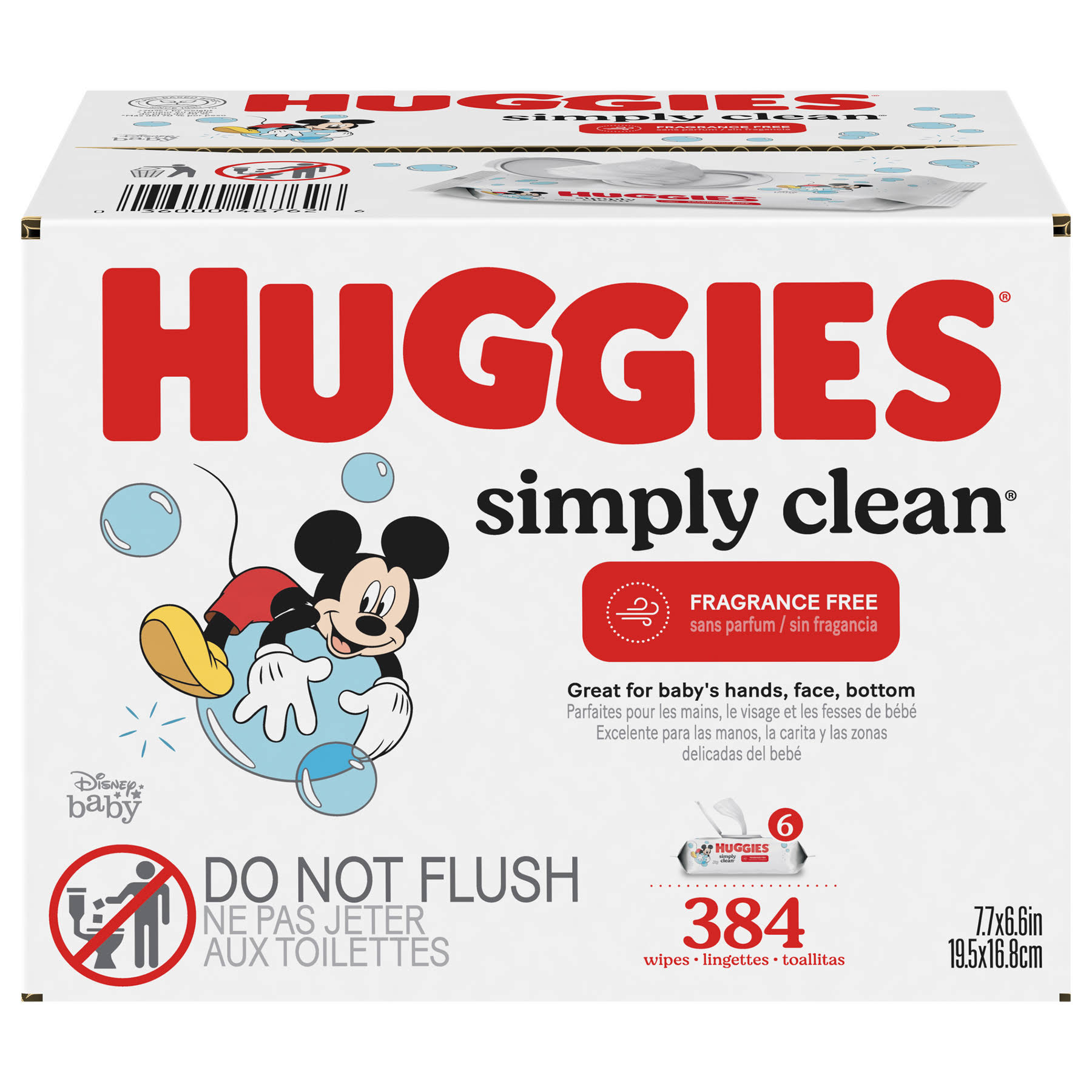 Huggies Simply Clean Baby Wipes - 384ct