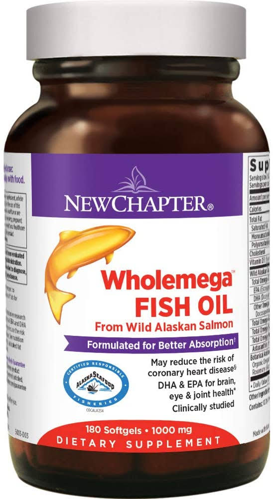 New Chapter Wholemega Fish Oil Supplement