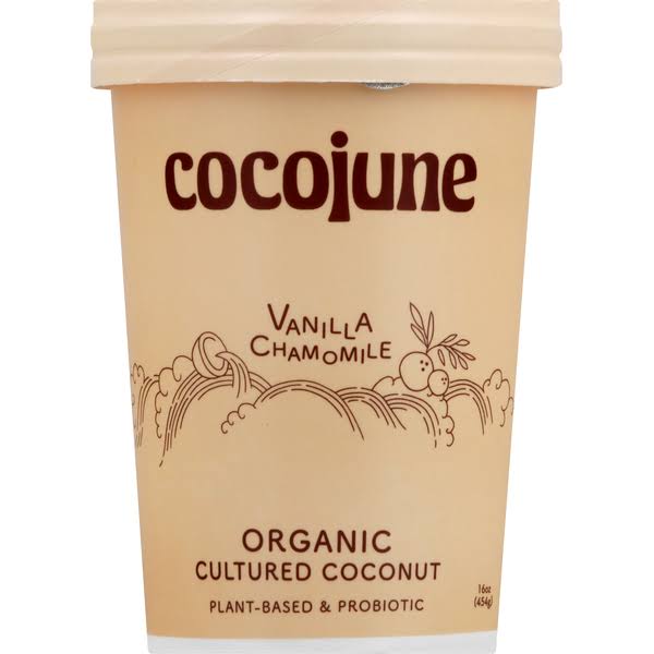 Cocojune Cultured Coconut, Organic, Vanilla Chamomile - 16 oz
