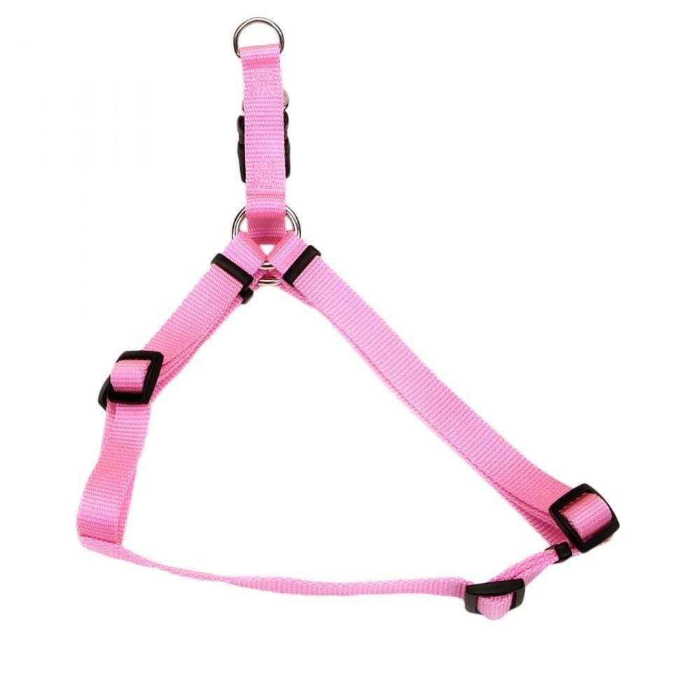 Coastal Comfort Wrap Nylon Adjustable Dog Harness - Pink Bright, Medium, 3/4" X 20" to 30"