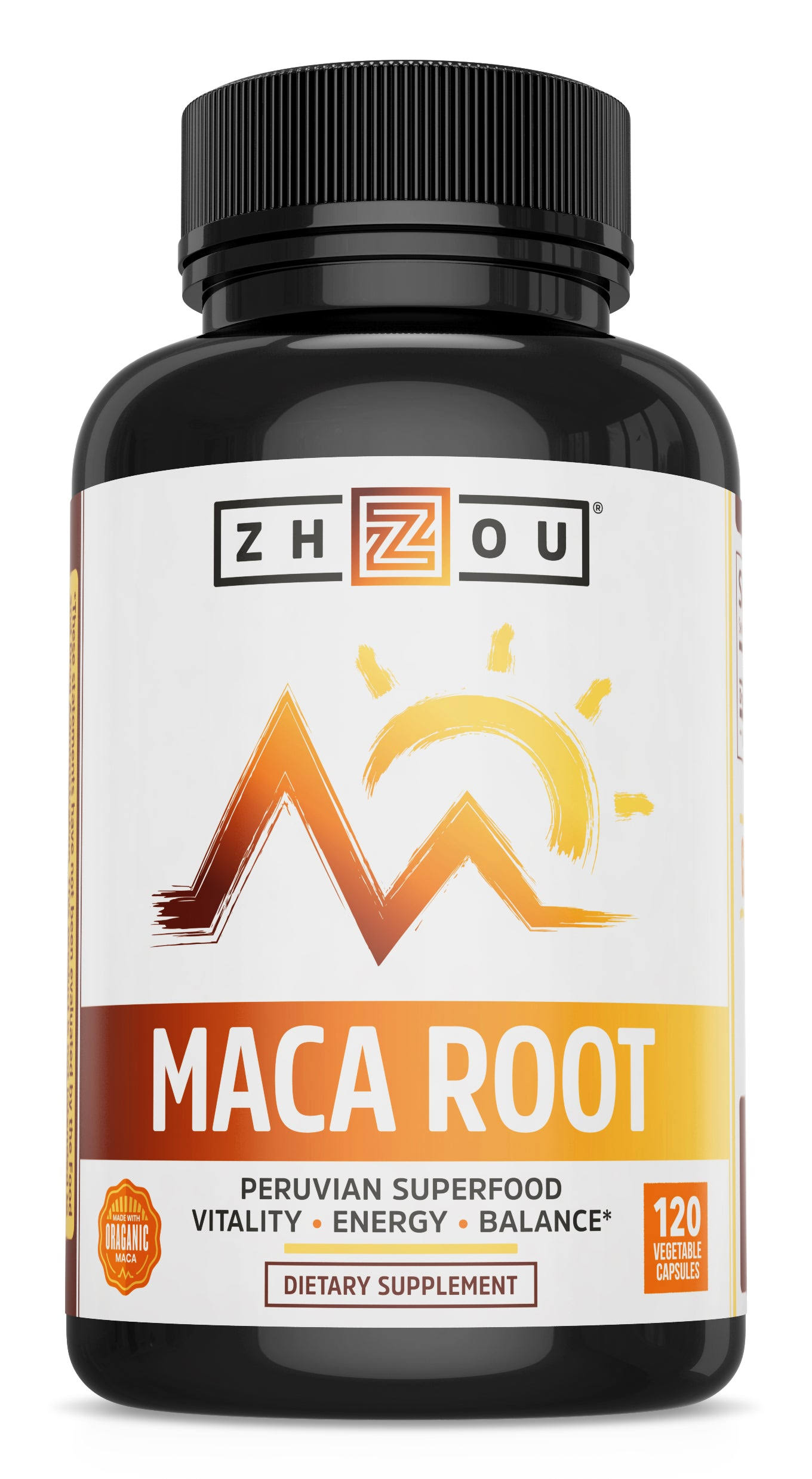 Zhou Nutrition, Organic Maca Root, 120 Vegetable Capsules