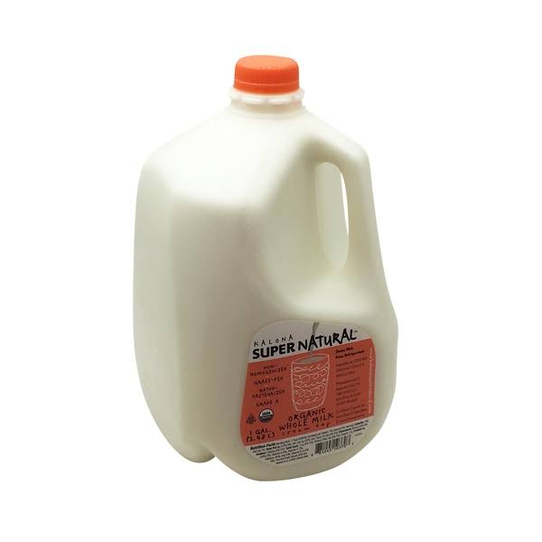 Kalona Supernatural Organic, Whole Milk, Gallon - 128.0 fl oz