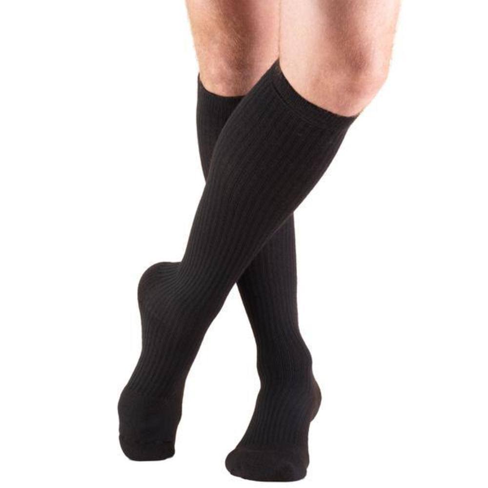 Truform Activewear Men's 20-30 mmHg Knee High / Large / Black