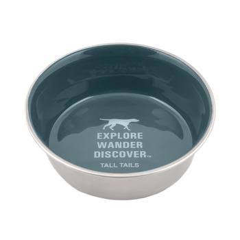 Tall Tails Stainless Steel Dog Bowl - Charcoal - 6 cup