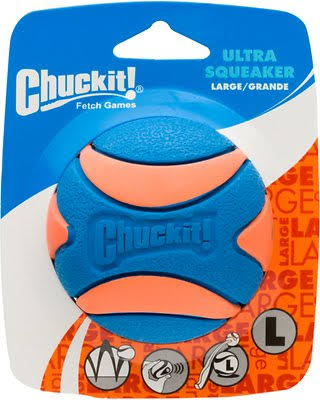 Chuck It Ultra Squeaker Ball - Orange
