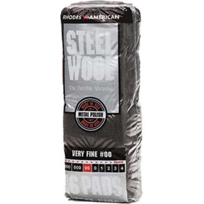 Rhodes American 106602-06 Steel Wool Poly Sleeve - 16 Pad