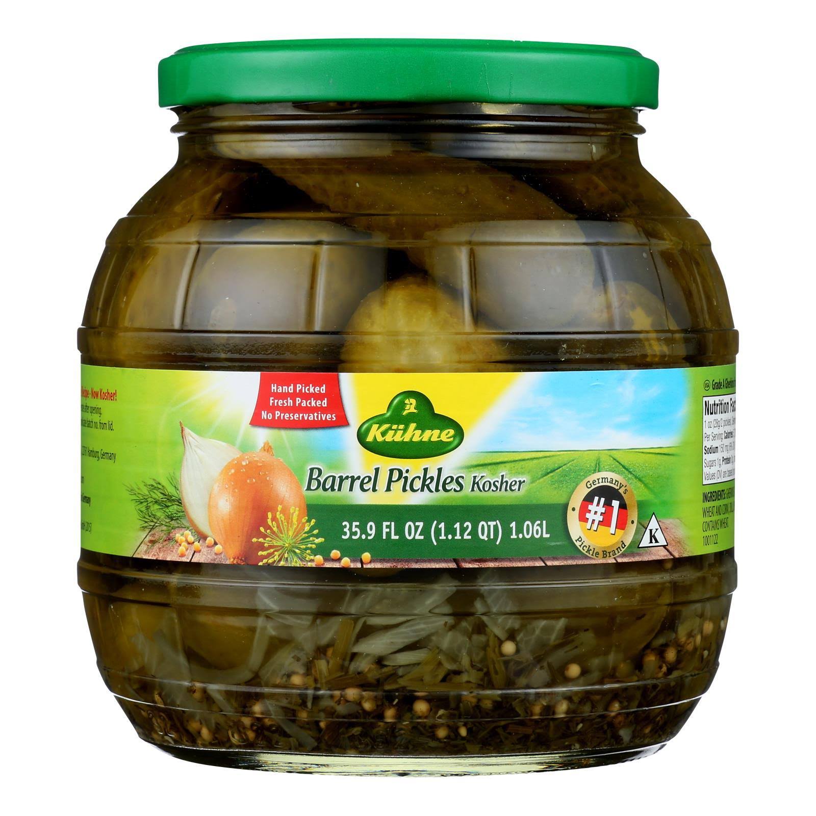 Kuhne Gundelsheim Barrel Pickles - 35.9oz