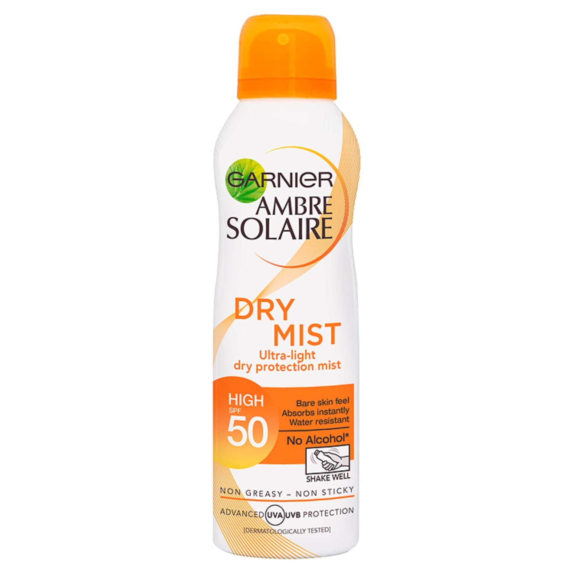 Garnier Ambre Solaire Dry Mist SPF50 Sun Cream Spray - 200ml