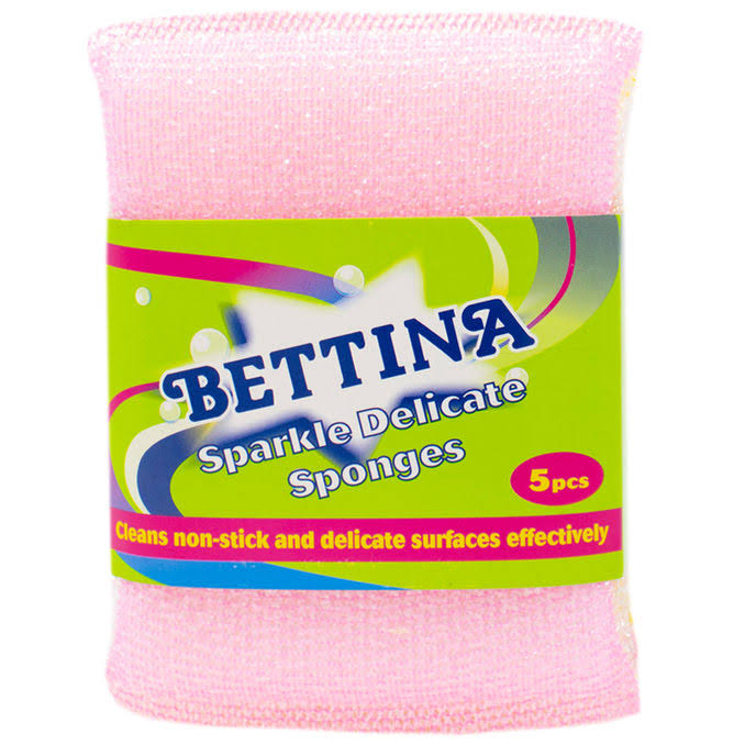 Bettina Delicate Sparkly Sponges 5 Pack