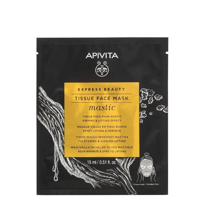 Apivita Express Beauty Tissue Face Mask Mastic Firming & Lifting Effect 15ml