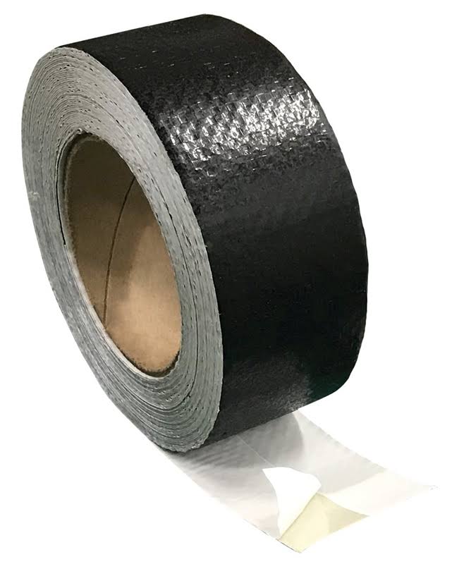 Protecto Wrap Deck Joist Tape 84490250SW Flashing Tape, 50 ft L, 2 in W, Poly Backing, Black