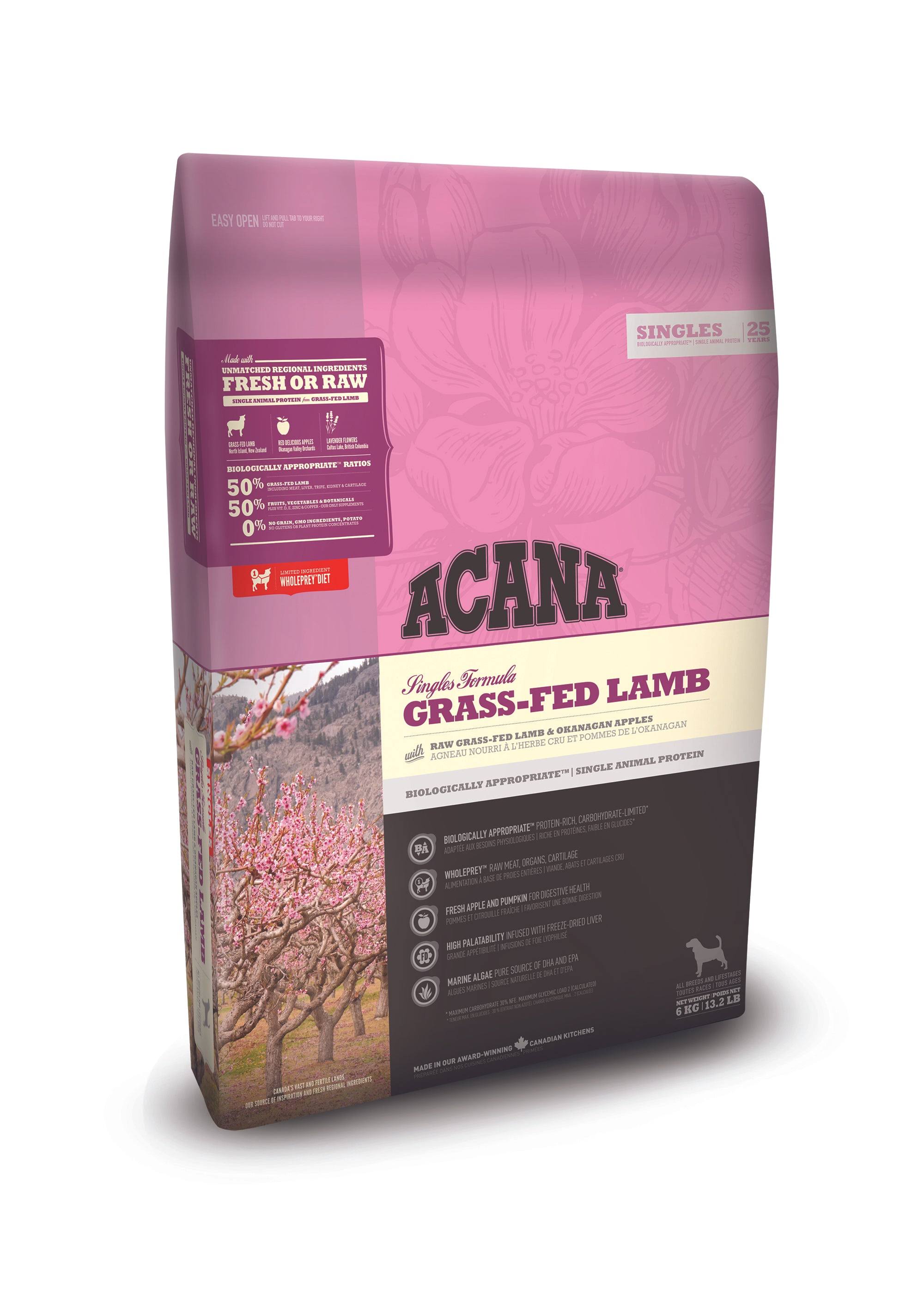 Acana Grass-Fed Lamb Dog Food, 6 kg