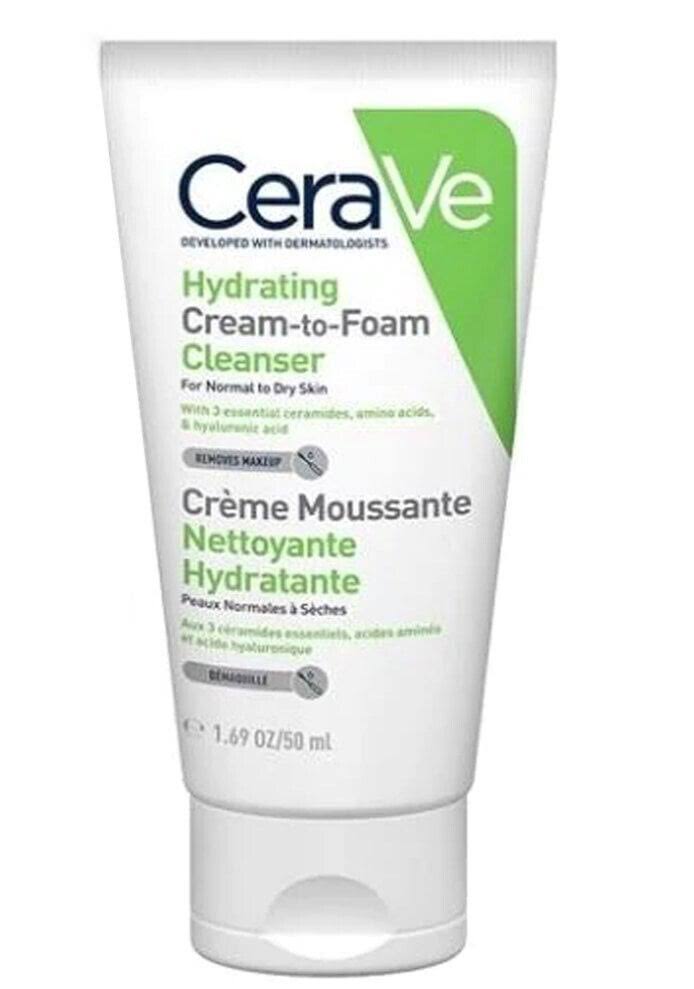 CeraVe Hydrating Cream-to-Foam Cleanser 50ml