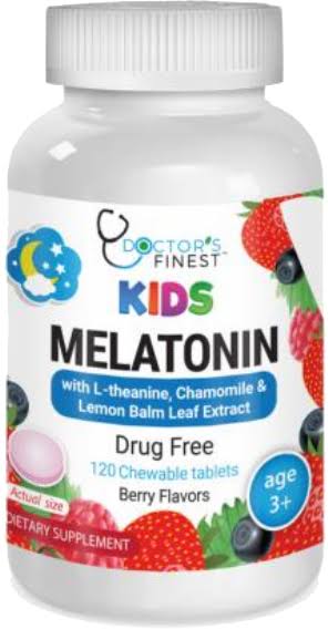 Doctors Finest Kids 1 mg Melatonin Chewables - 120 Chewable Tablets