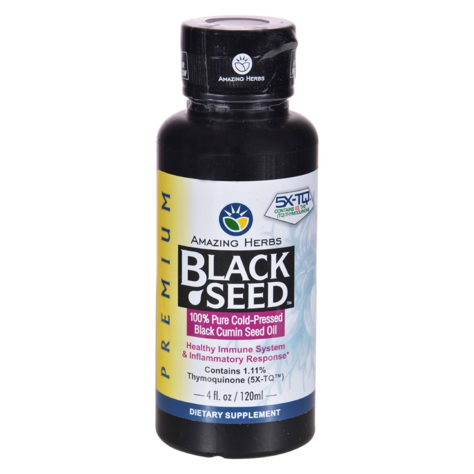 Amazing Herbs Black Seed Cold Pressed Oil - 120ml