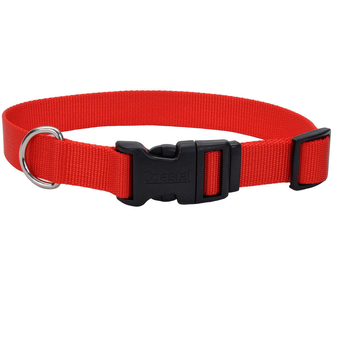 Coastal Pet Nylon Adjustable Dog Collar - Red, Large
