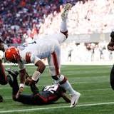 Alford's late pickoff saves Falcons' 23-20 win over Browns
