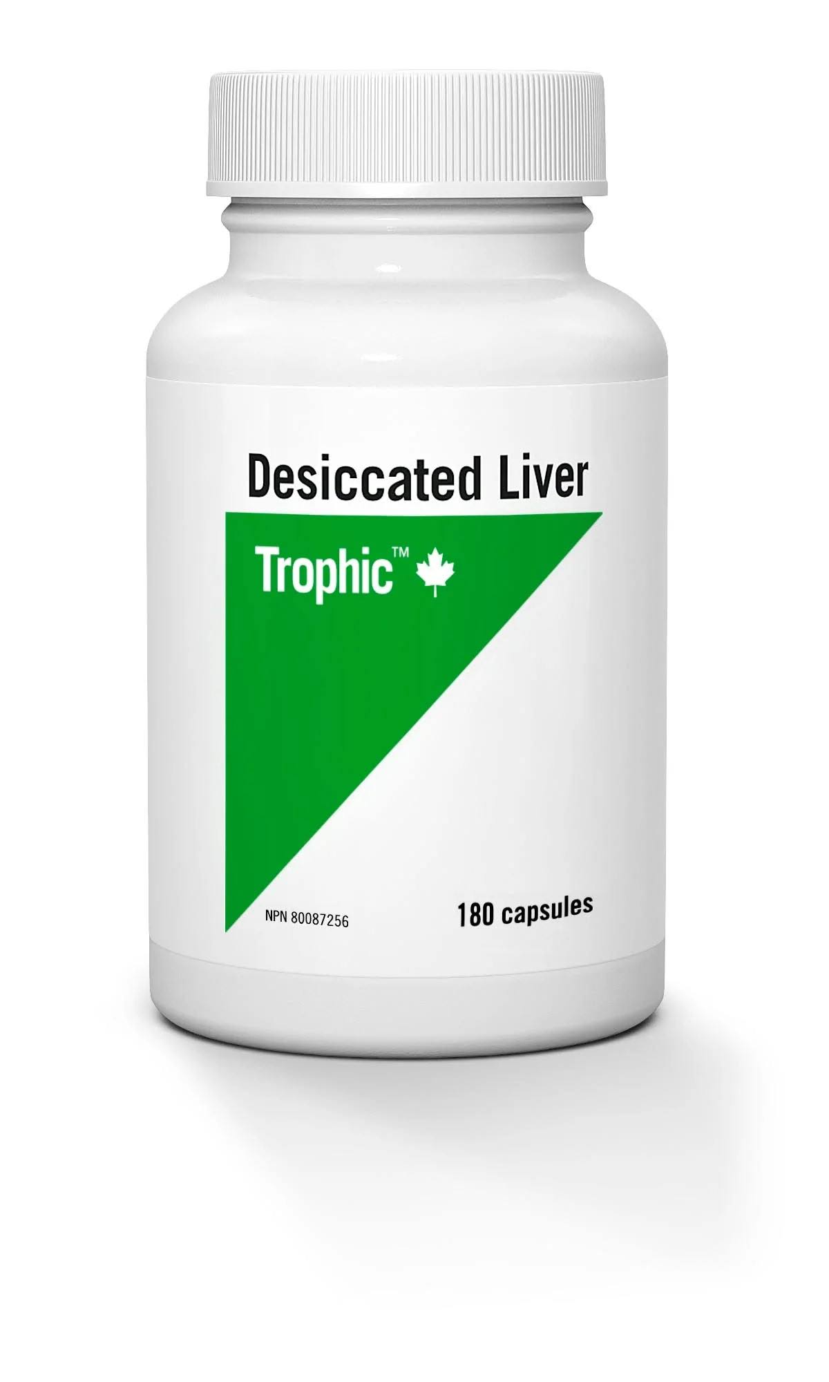 Trophic Desiccated Liver (180 Capsules)