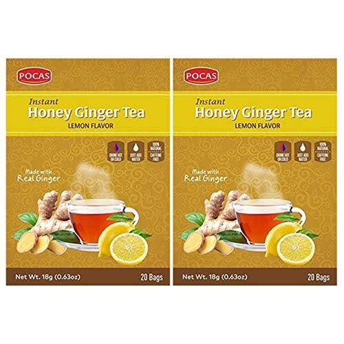 Pocas Honey Ginger Tea - Lemon, 18g, 20pk