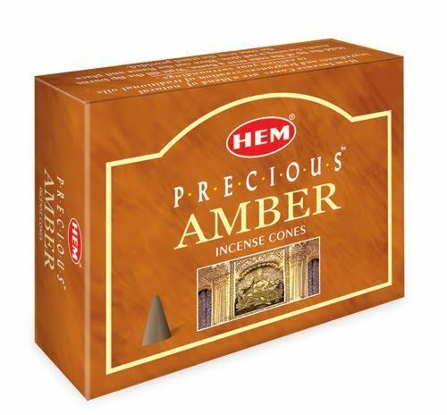 Precious Amber - 10 Cones - HEM Incense From India
