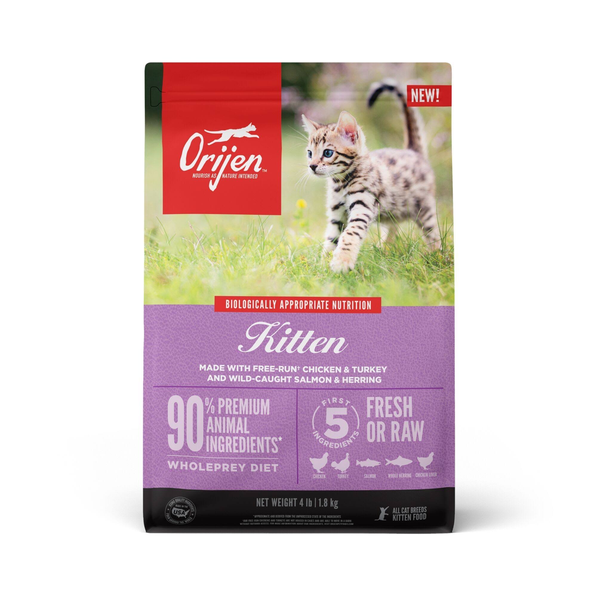 Orijen Kitten Dry Cat Food, 4-Lbs.