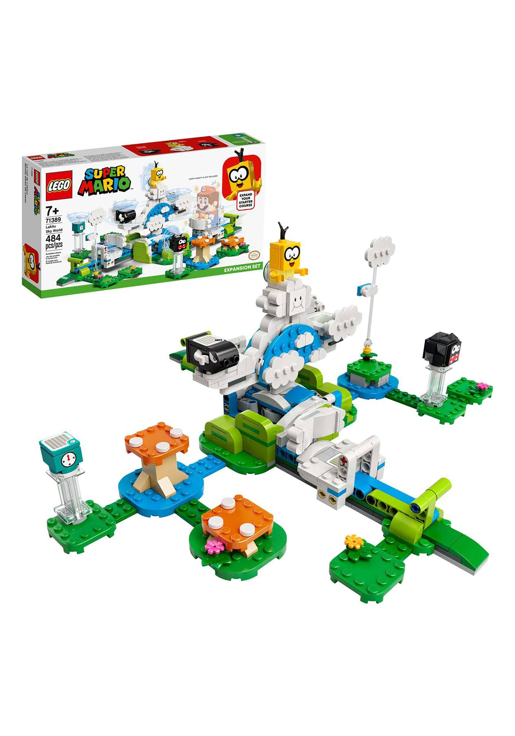 Super Mario Lakitu Sky World LEGO Expansion Set | Adult | Unisex | Green/Blue/White | One-Size | LEGO