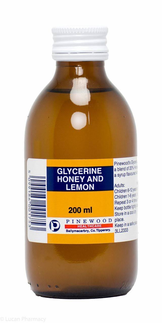 Glycerine Honey & Lemon Syrup (200ml)