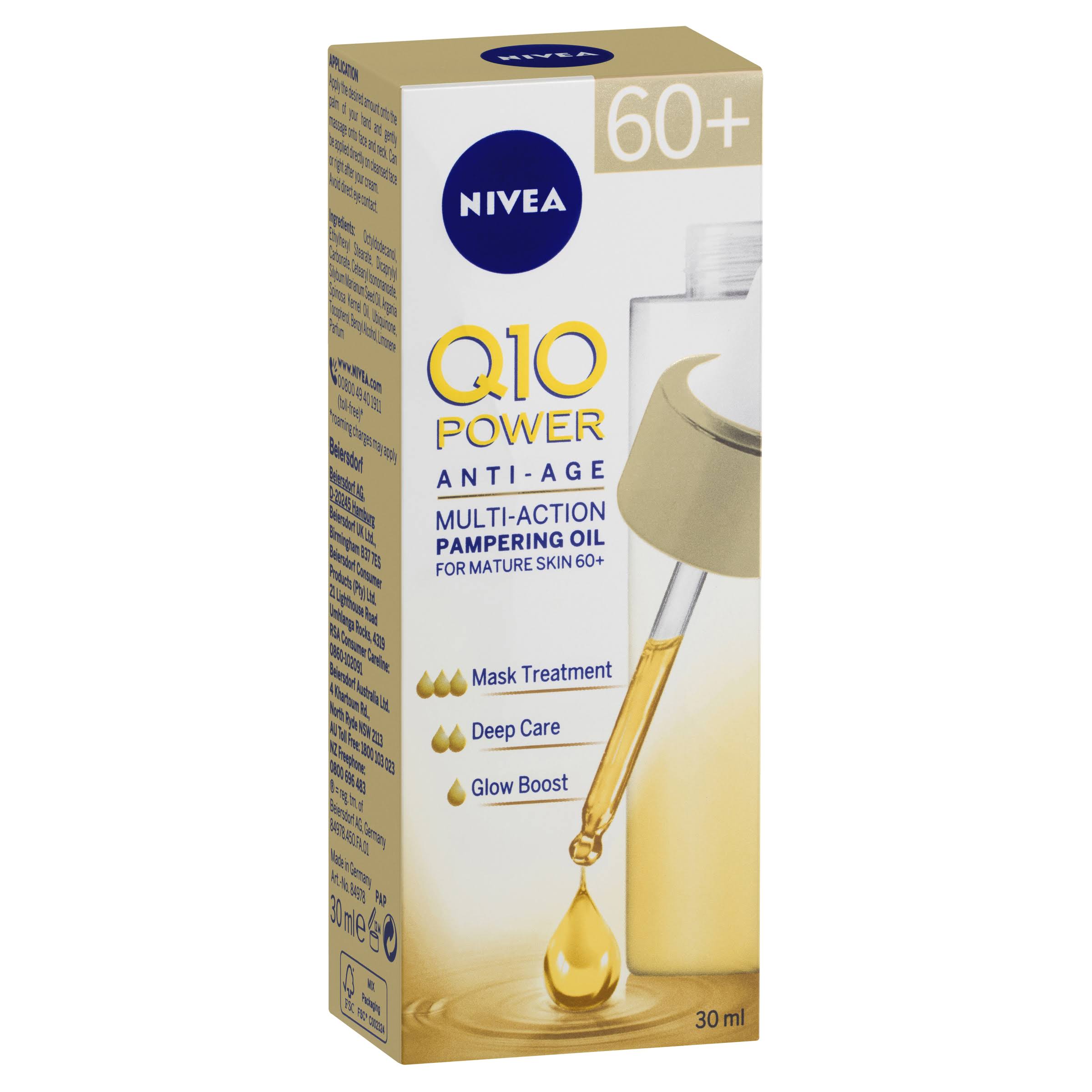 Nivea Q10 Power 60+ Anti-Aging Multi-Action Pampering Oil 30ml