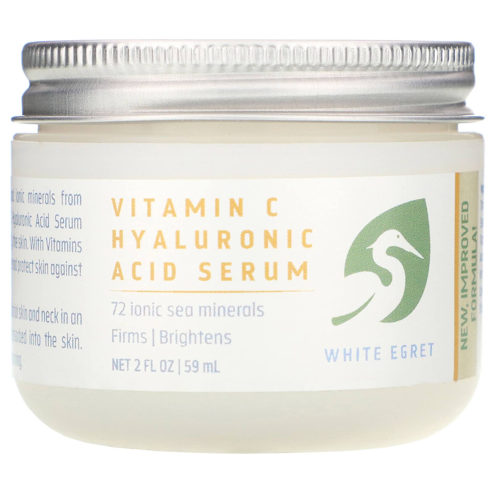 White Egret Vitamin C Hyaluronic Acid Serum - 2oz