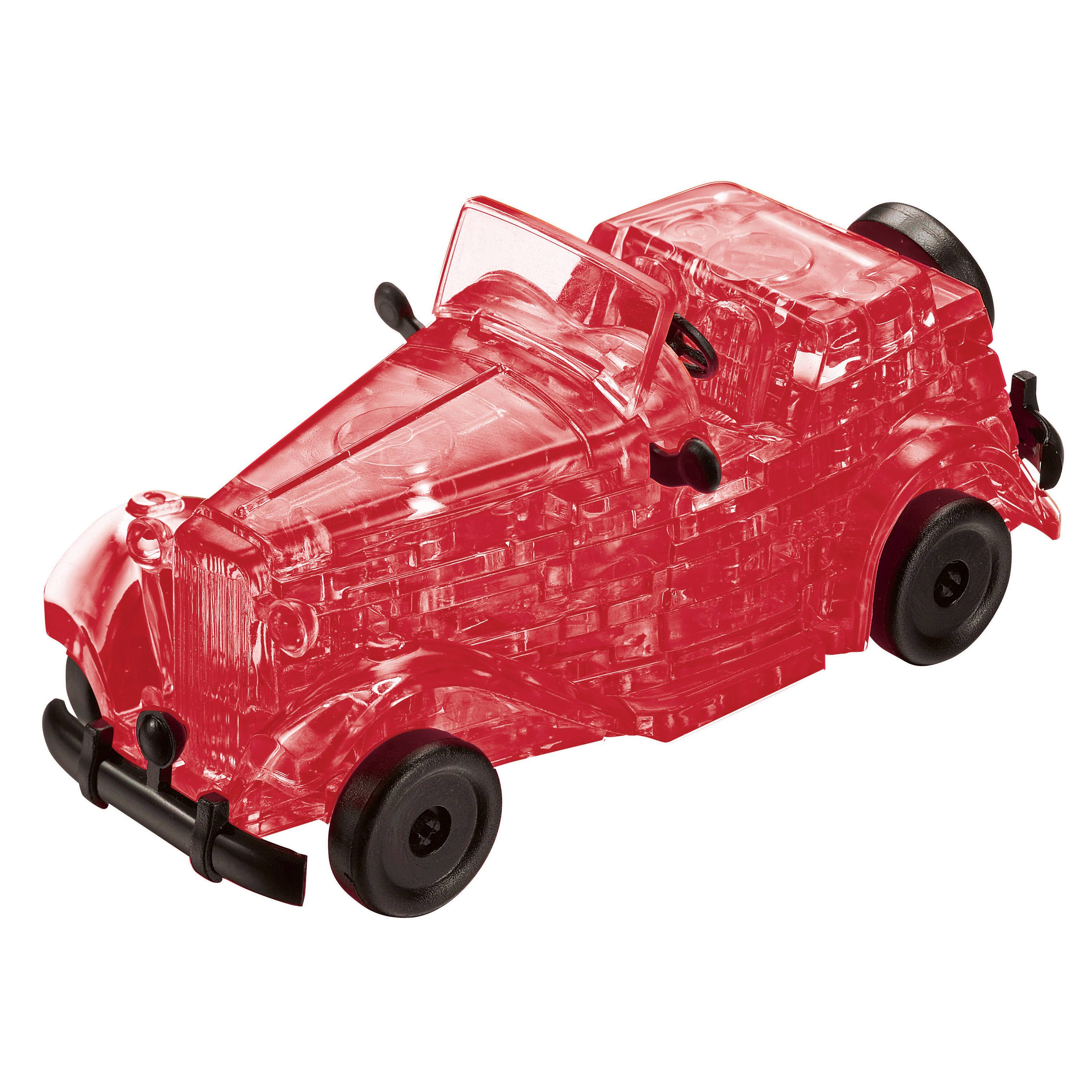 University Games 3D Crystal Classic Car Puzzle - Red, 53 Pieces