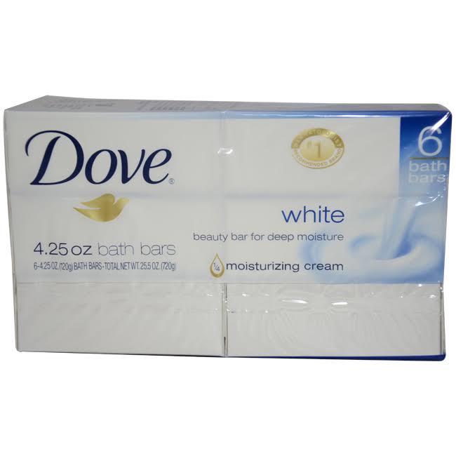 Dove White Beauty Bar - 4oz, 6ct