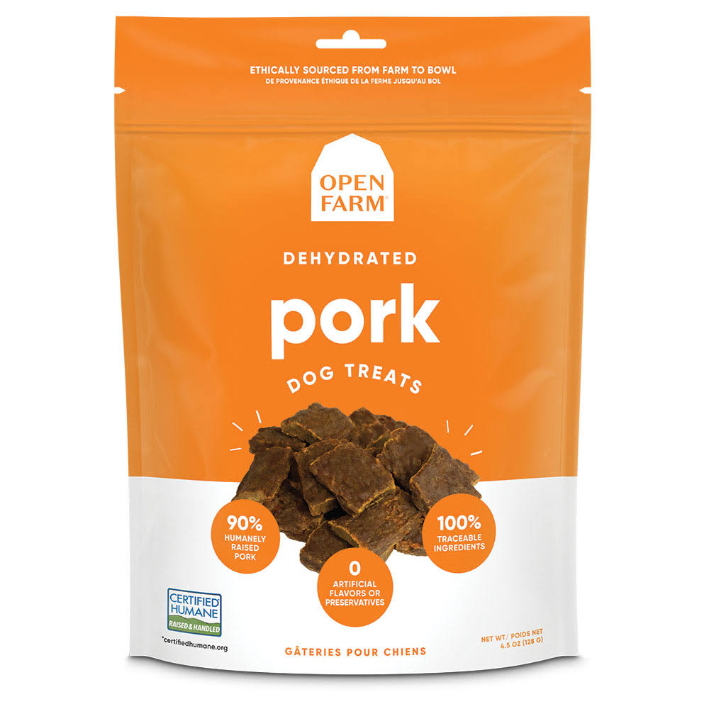 Open Farm Dehydrated Dog Treats - Pork - 4.5 oz