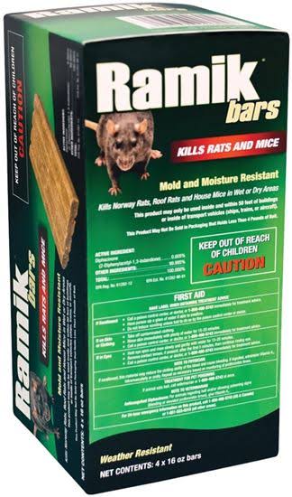Ramik Bars Rat Poison - 4 Bars