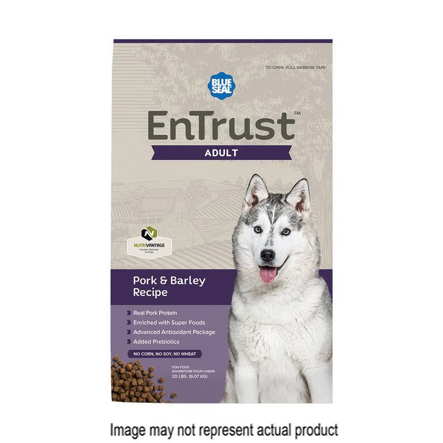 Entrust Adult Pork Meal & Barley Recipe Premium Dog Food - 40lb Bag