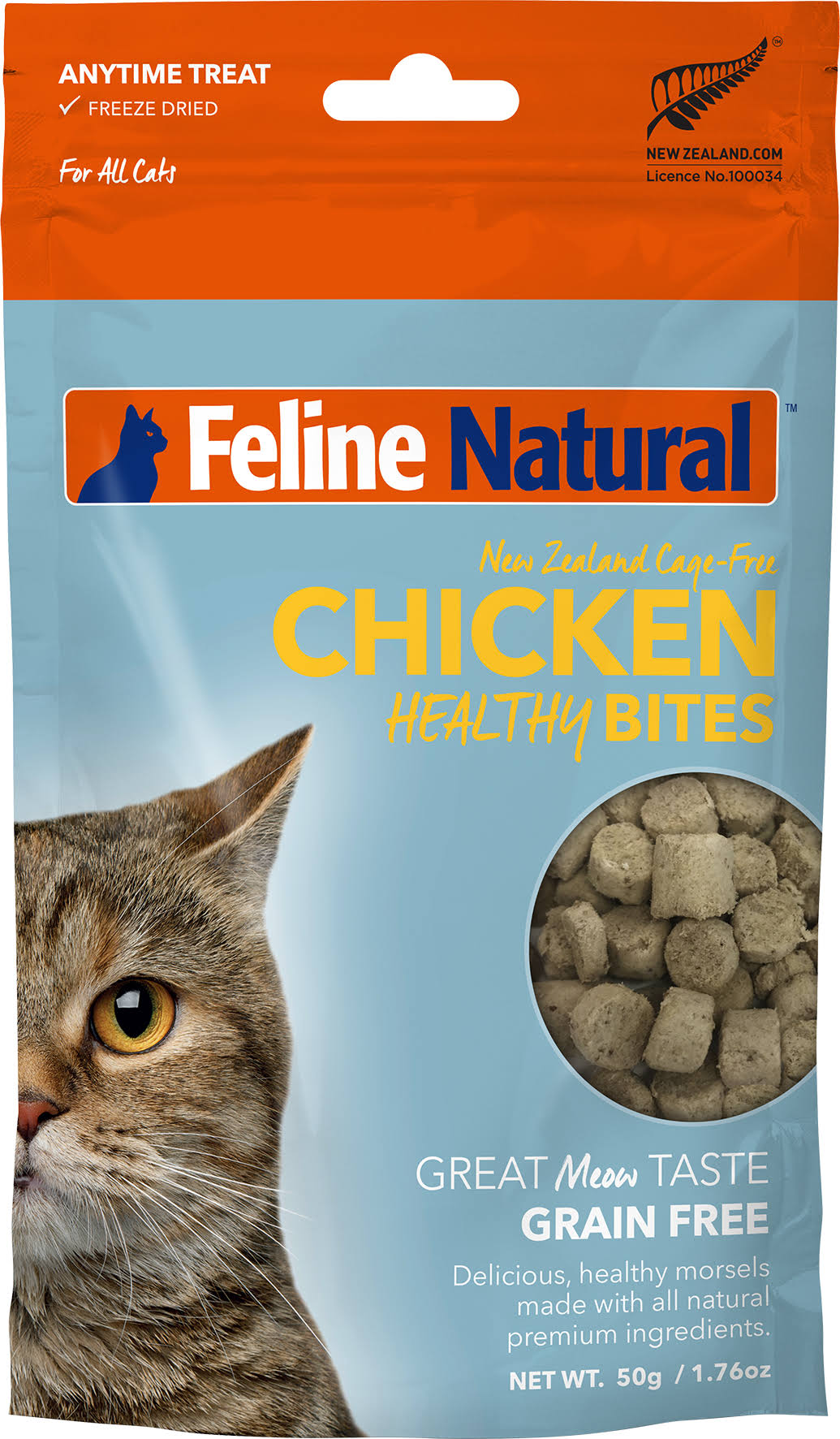 Feline Natural Healthy Bites Freeze-Dried Chicken 1.76-oz
