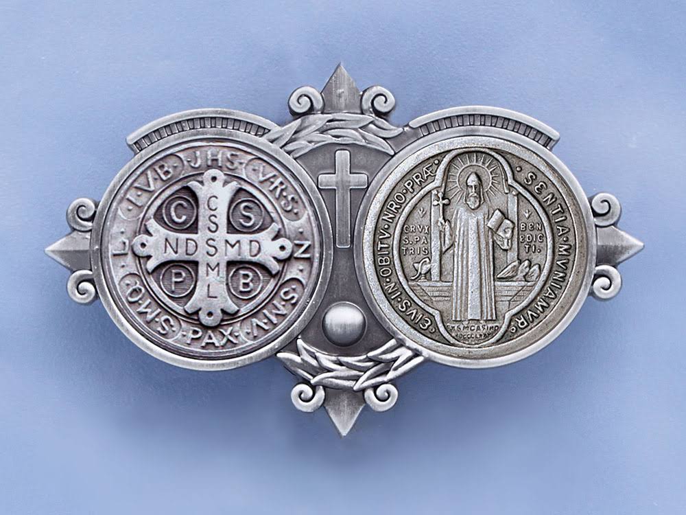 Saint Benedict Jubliee Medal Visor Clip 20533