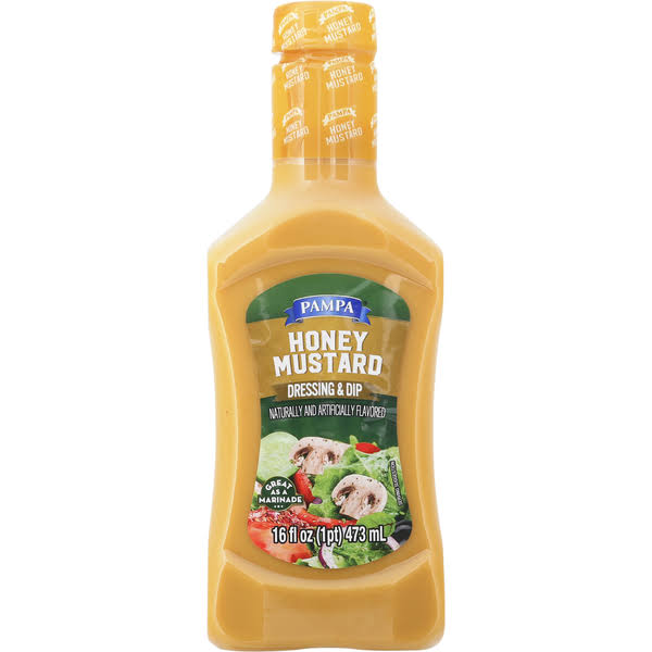 Pampa Dressing & Dip, Honey Mustard - 16 fl oz