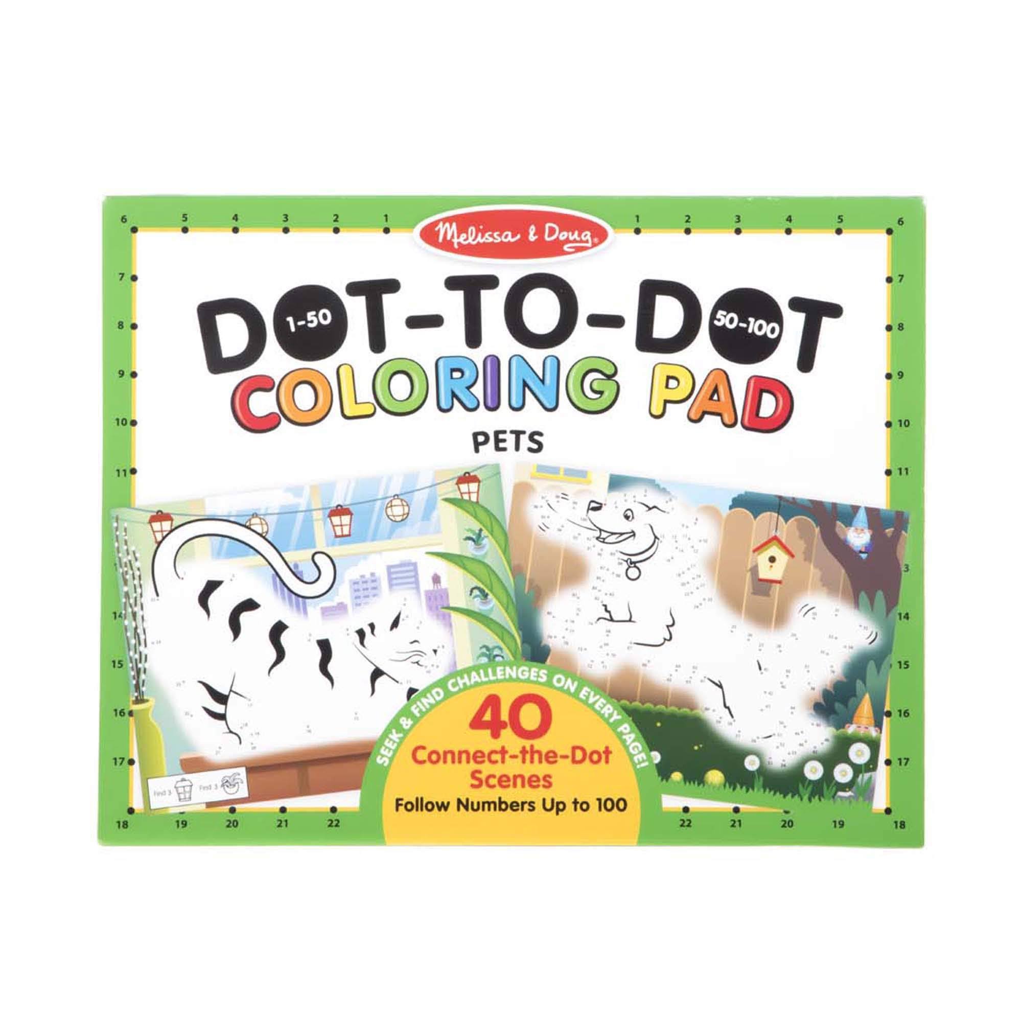Melissa & Doug 123 Dot-to-Dot Coloring Pad