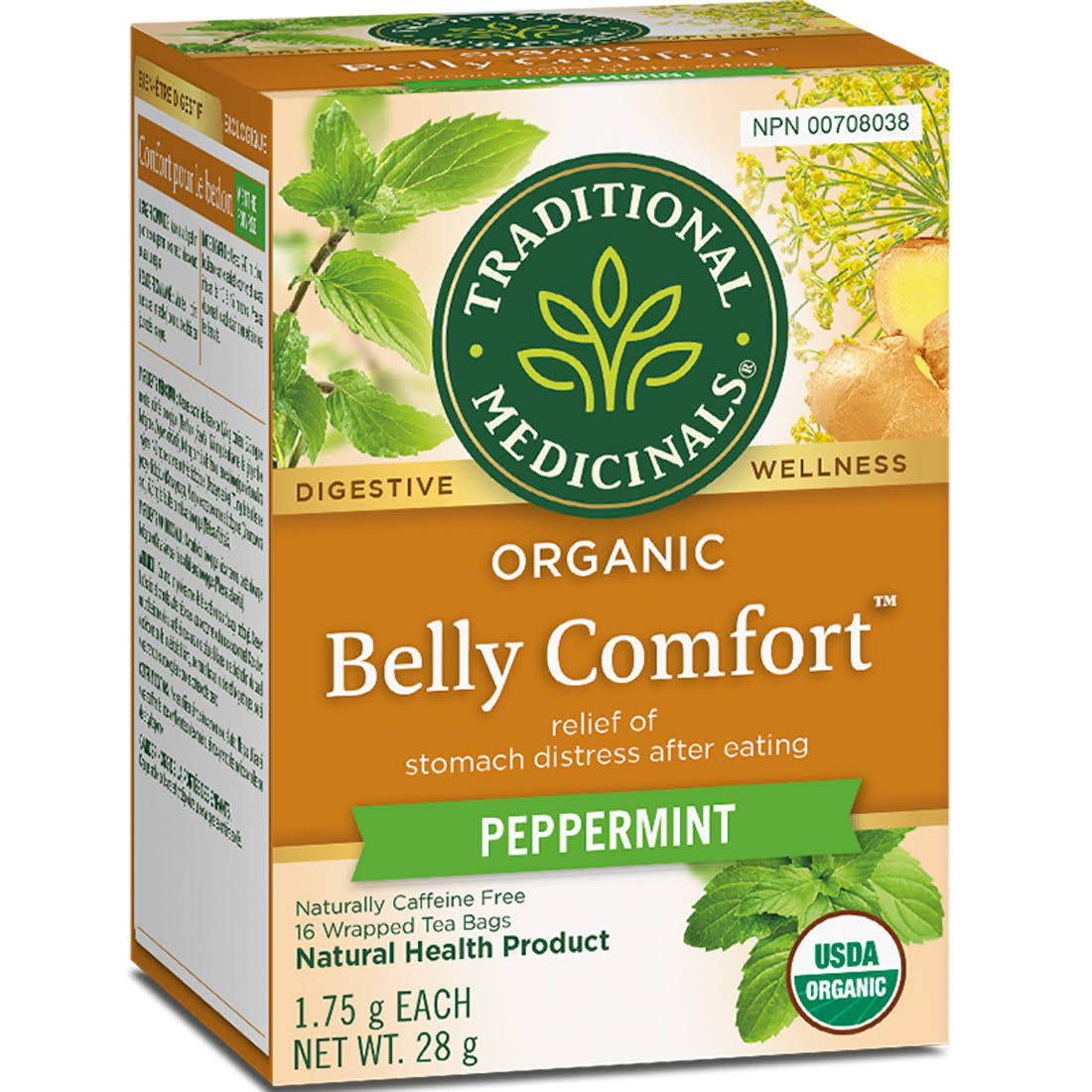 Traditional Medicinals Belly Comfort Peppermint 16bg