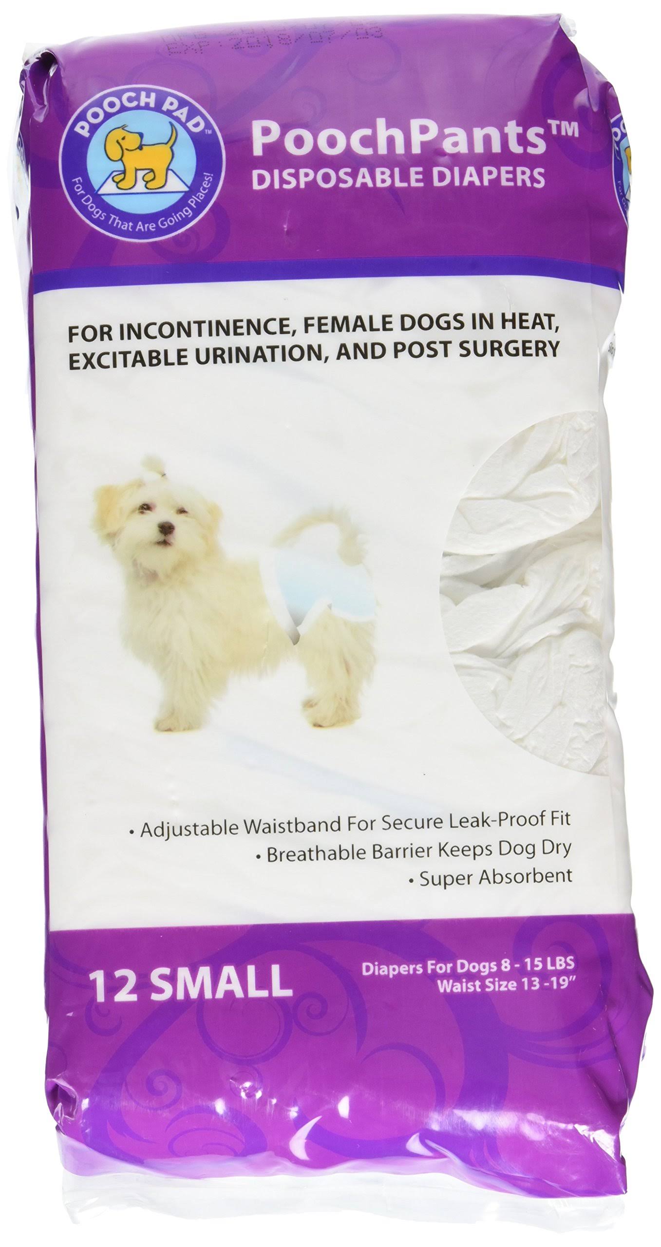 Poochpants Disposable Diaper - Small, 12pk