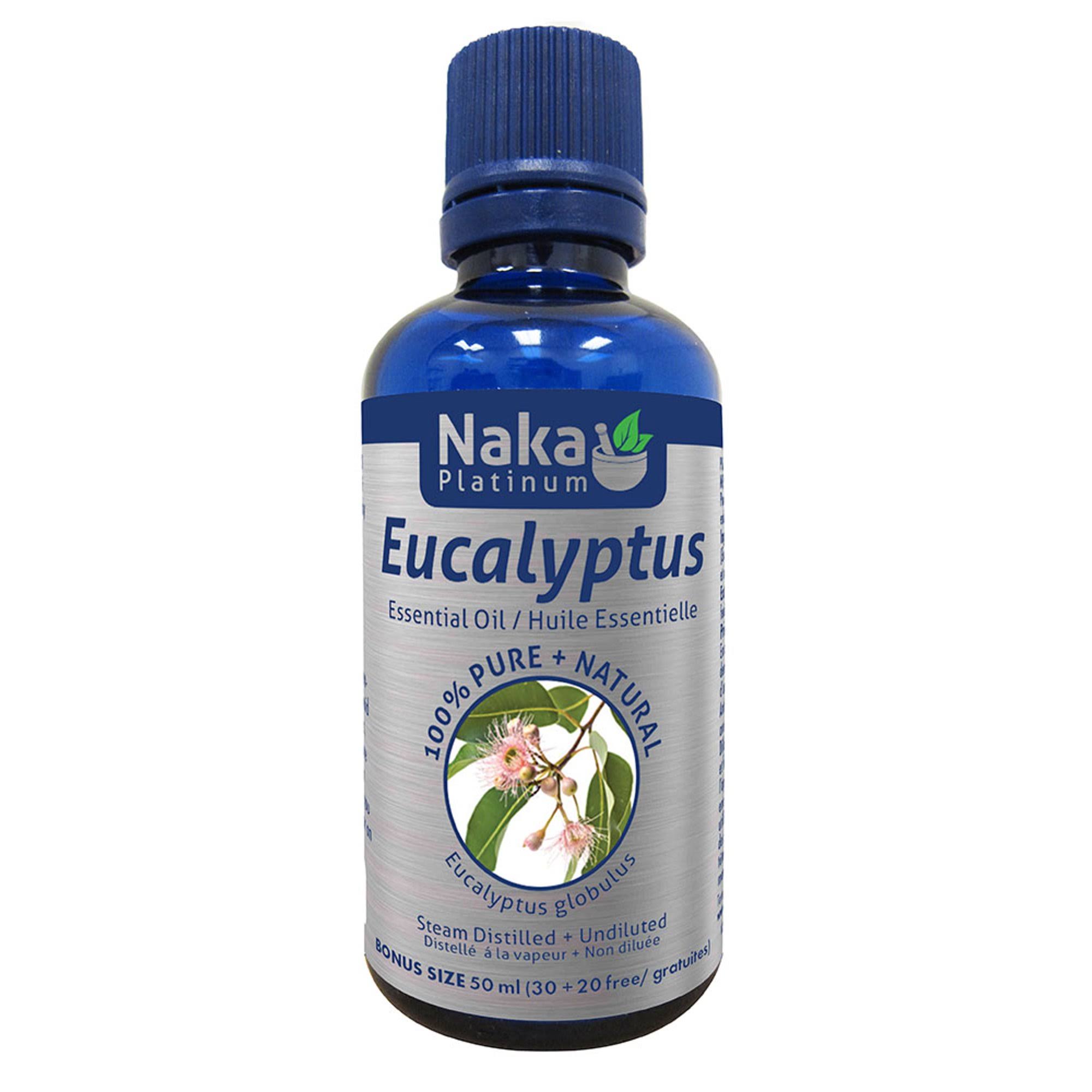 Naka 100% Pure Eucalyptus Essential Oil - 50ml + Bonus
