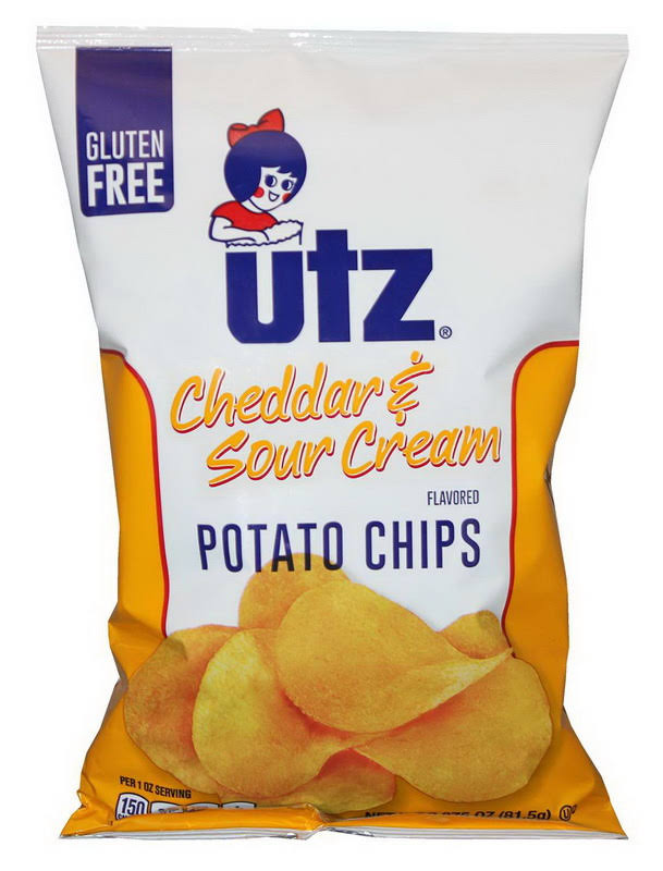 Utz Potato Chips - Cheddar and Sour Cream, 2.87oz