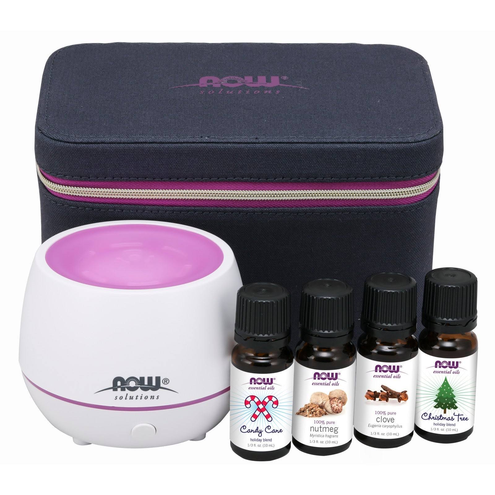 Now Foods Holiday Cheer Essential Oil Gift Case Kit